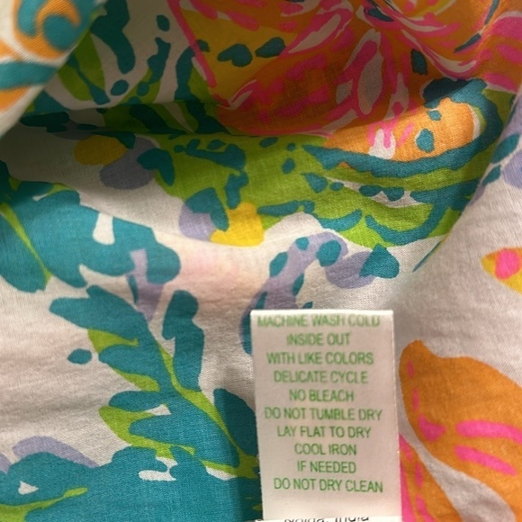 Lilly Pulitzer Amelia Island Tunic Top Casa Marina Print Preppy Resort Sz Small - Picture 10 of 11